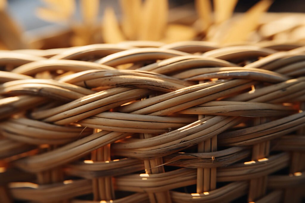 Hand-woven basket